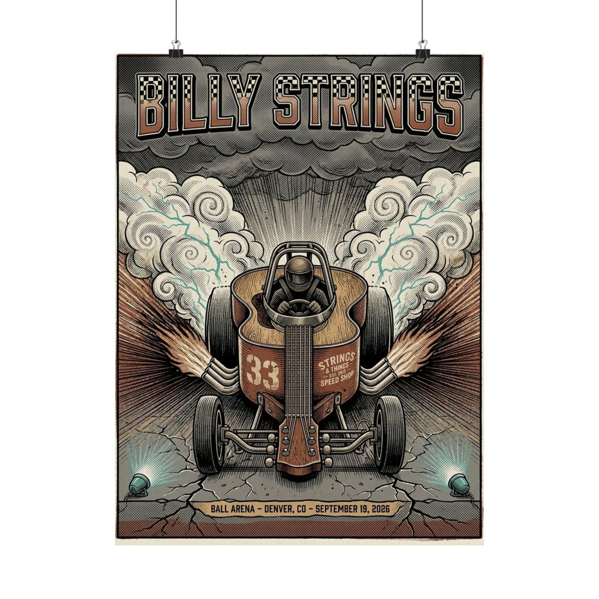 Billy Strings | September 19, 2026 | Denver, CO | Concert Poster