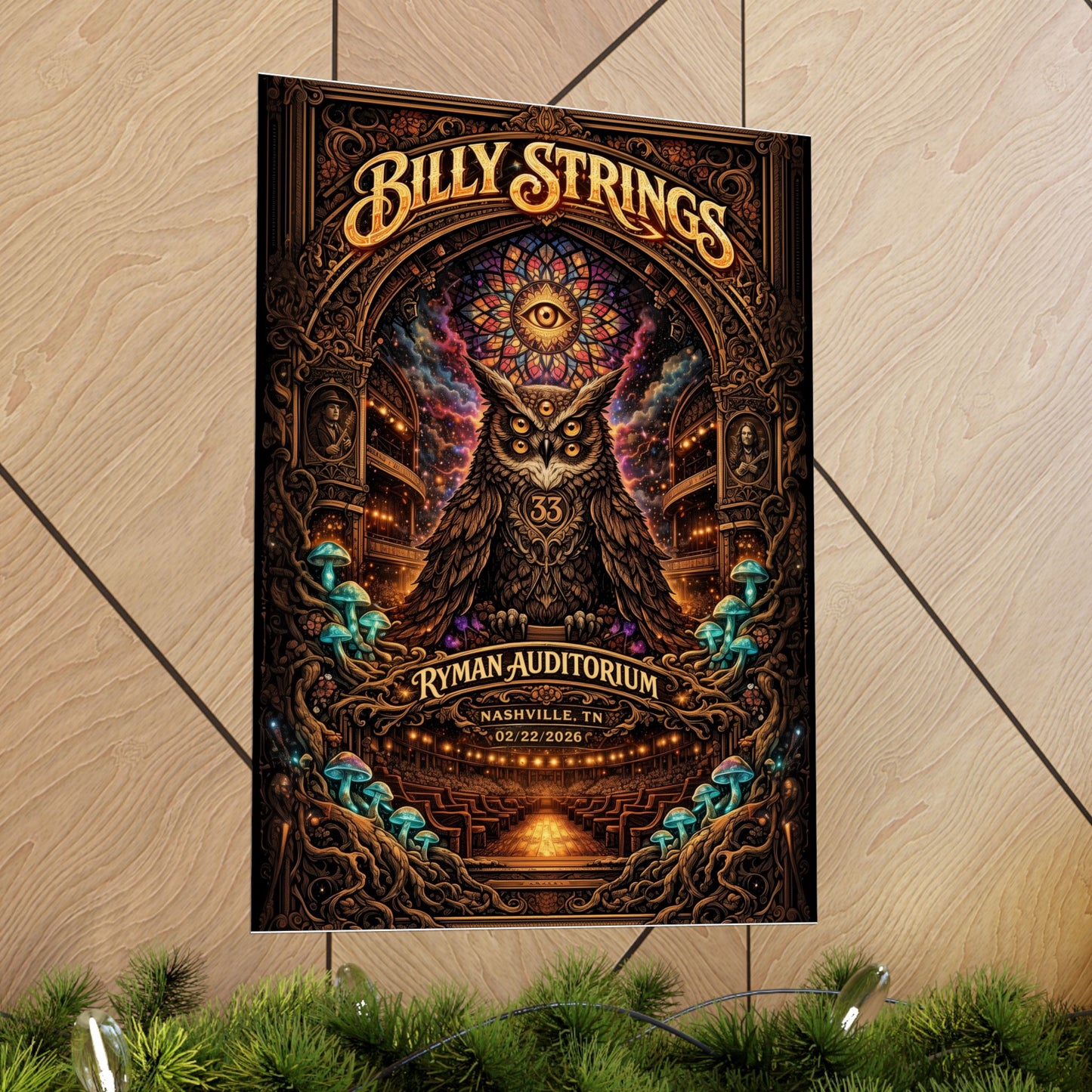 Billy Strings | 02/22/2026 | Nashville, TN | Concert Poster  | V1