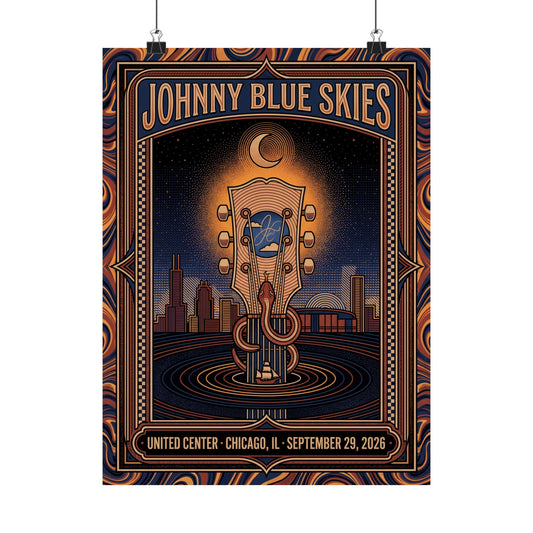 Johnny Blue Skies | September 29, 2026 | Chicago, IL | Concert Poster