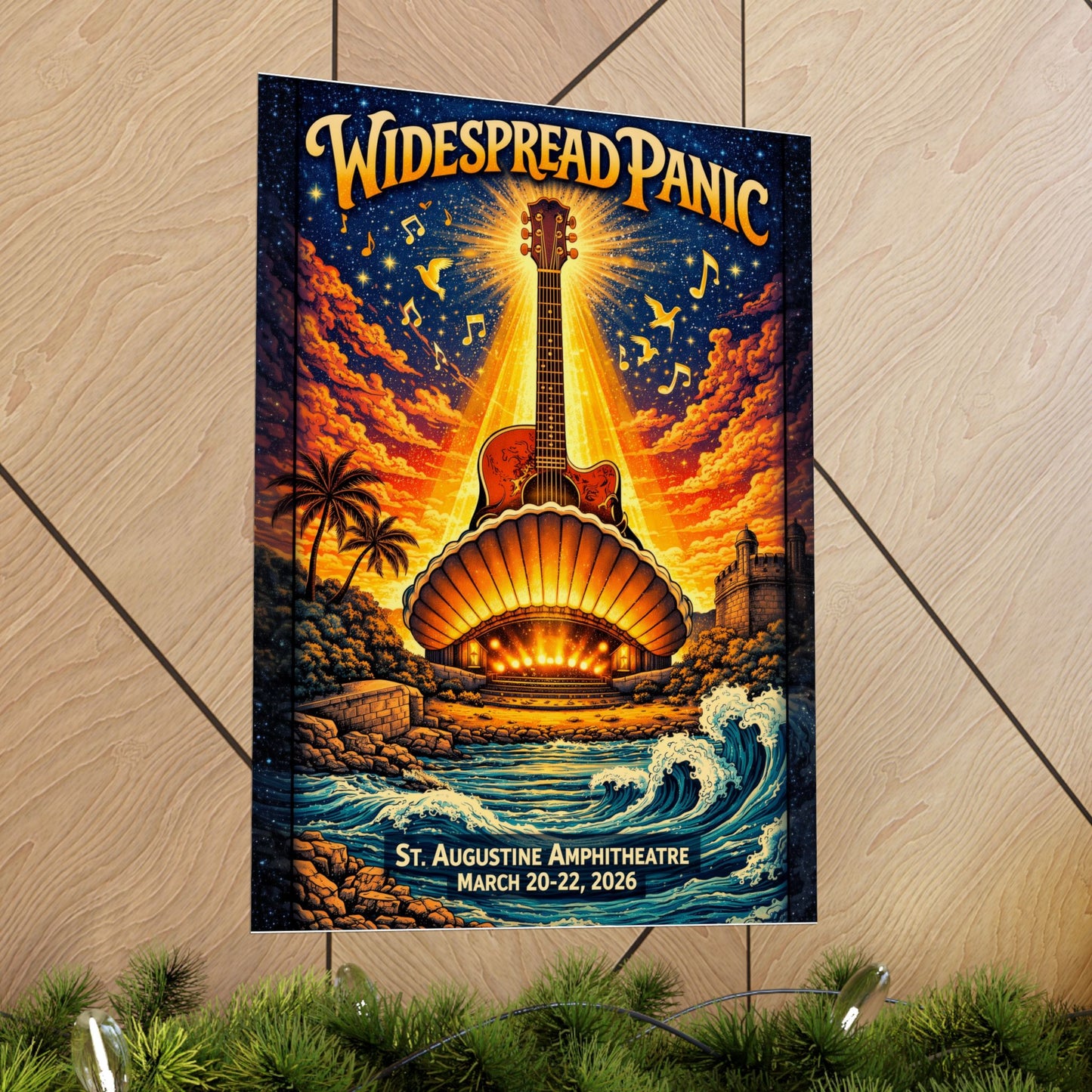 Widespread Panic | 03/20/26–03/22/26 | St. Augustine, FL | Concert Poster  | V2