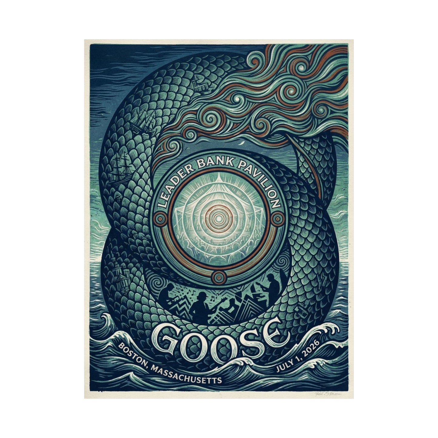 Goose  | 07/01/26 | Boston, MA | Concert Poster  | N2