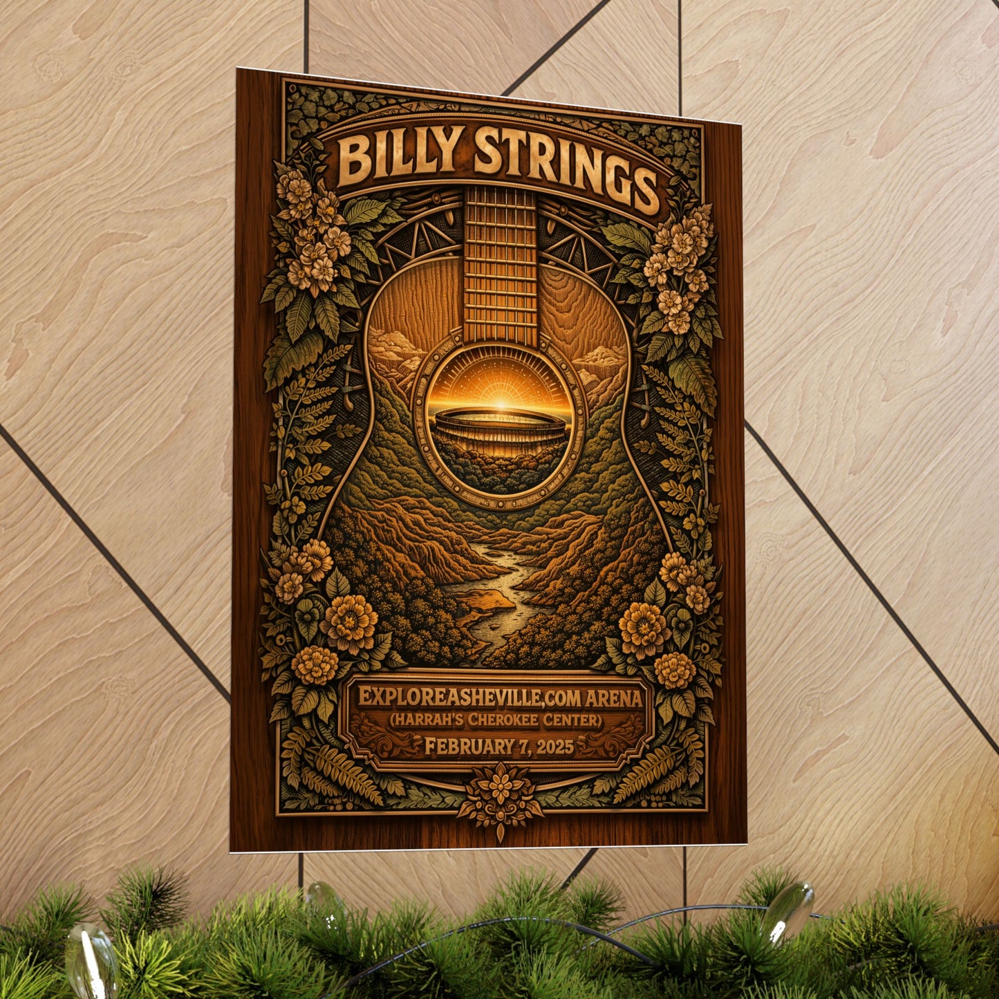Billy Strings | 2/7/25 | Asheville, NC | Concert Poster  | N1