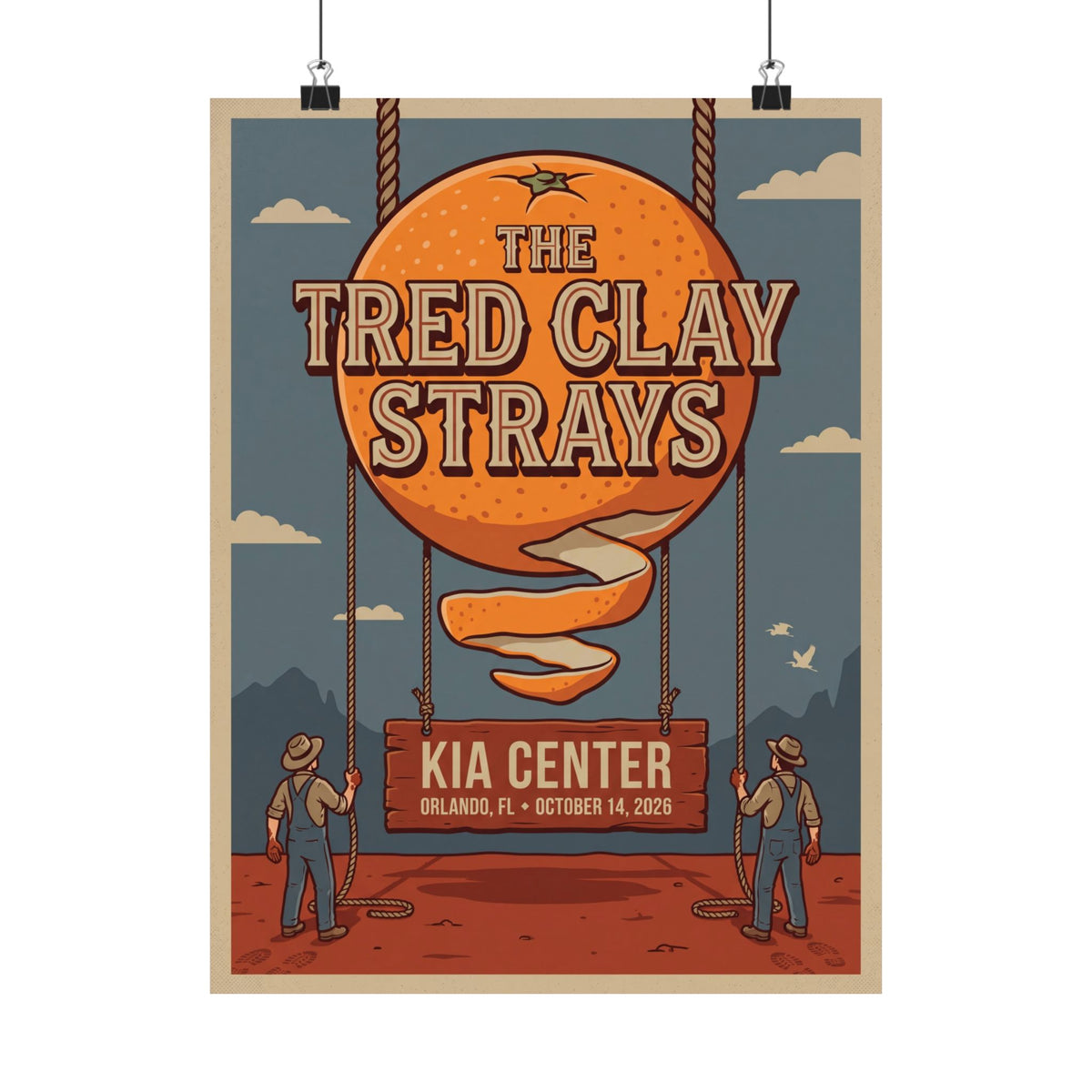The Red Clay Strays | October 14, 2026 | Orlando, FL | Concert Poster