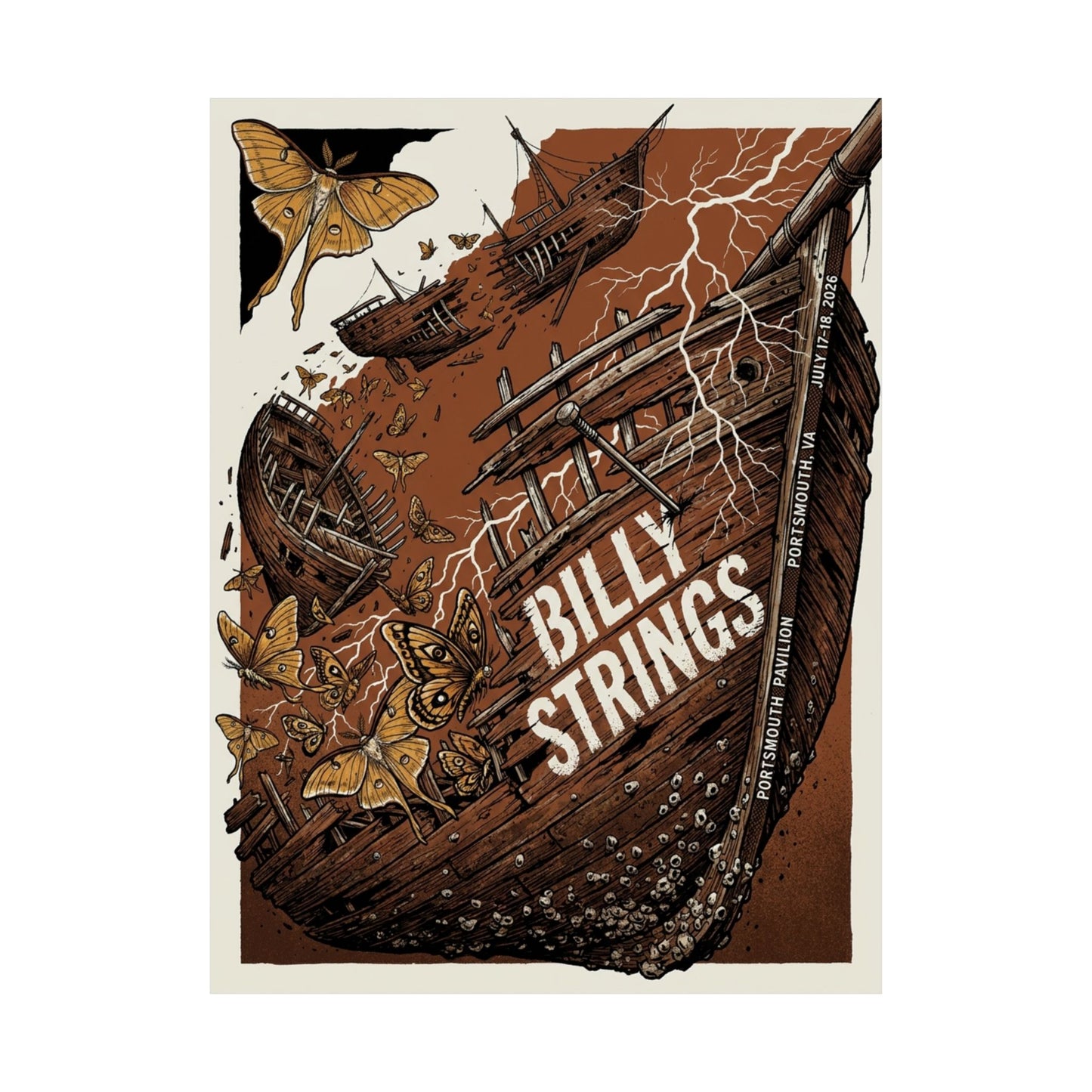 Billy Strings | July 17–18, 2026 | Concert Poster