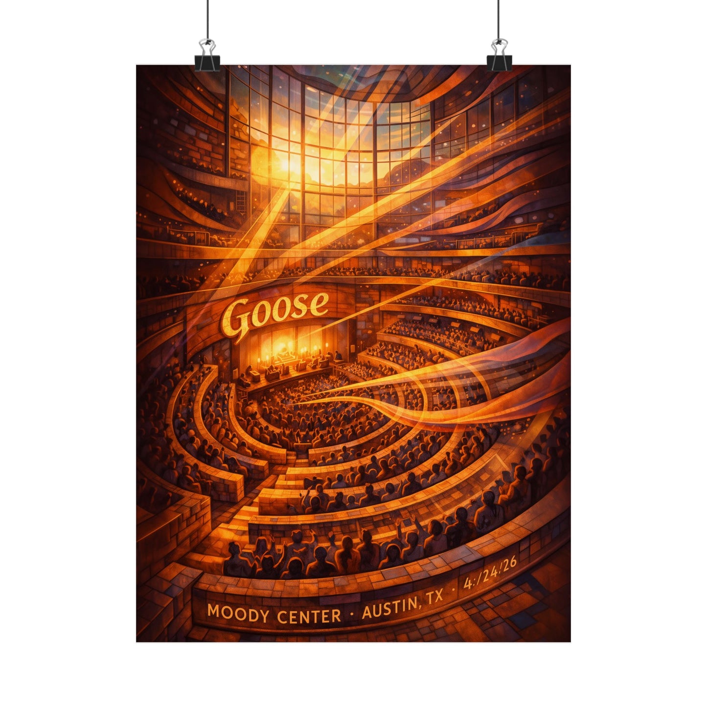 Goose  | 4/24/26 | Austin, TX | Concert Poster  | V2