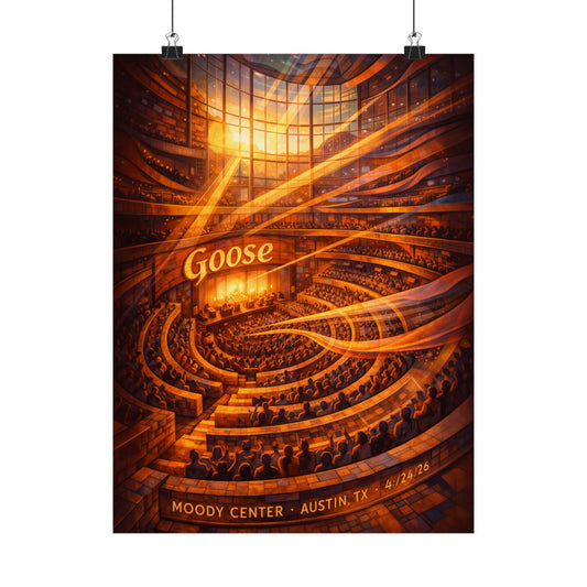 Goose  | 4/24/26 | Austin, TX | Concert Poster  | V2