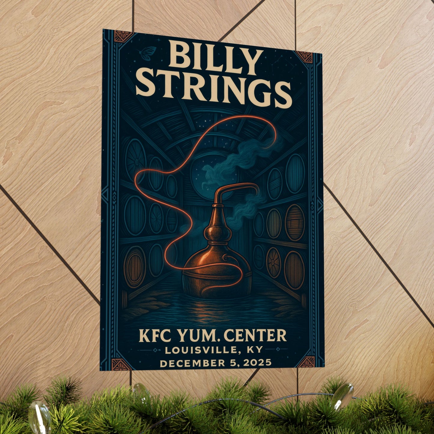 Billy Strings Louisville KY | Dec 5, 2025 | KFC Yum! | Concert Poster | Night 2