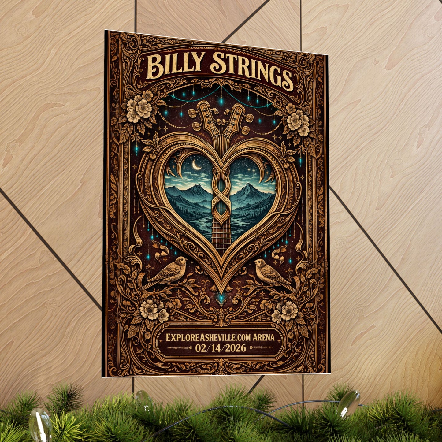 Billy Strings | 02/14/2026 | Asheville, NC | Concert Poster  | N6