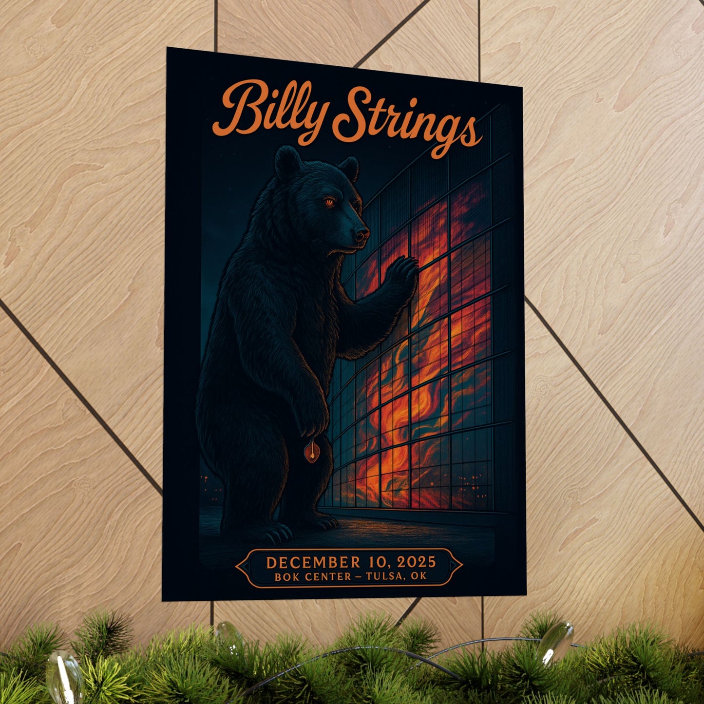 Billy Strings Tulsa OK | BOK Center | December 10, 2025 | Concert Poster | Variant 2