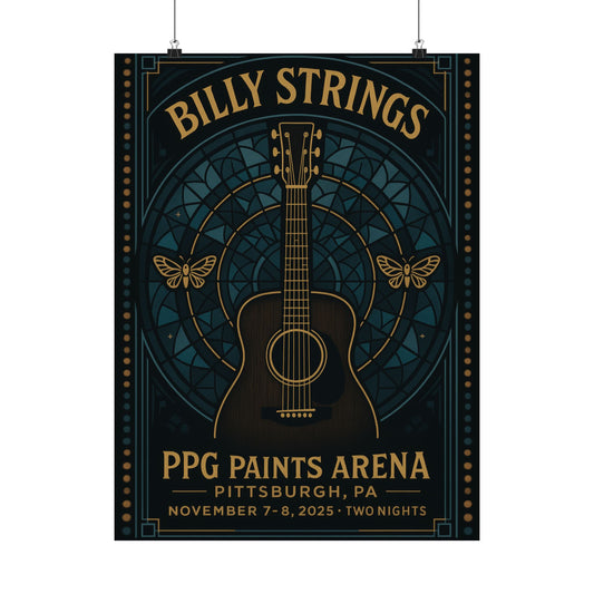 Billy Strings Pittsburgh November 7&8 | PPG Paints Arena | Concert Print | V1