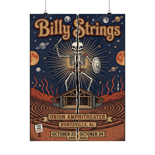 Billy Strings | October 23–24, 2026 | Huntsville, AL | Concert Poster