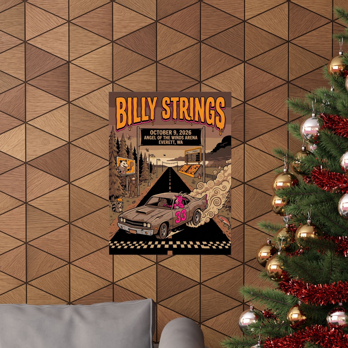 Billy Strings | October 9, 2026 | Everett, WA | Concert Poster