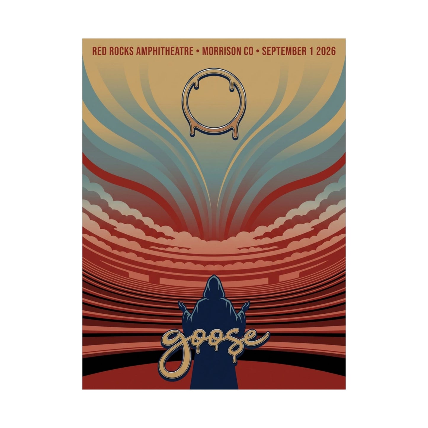 Goose | September 1, 2026 | Red Rocks Amphitheatre | Concert Poster