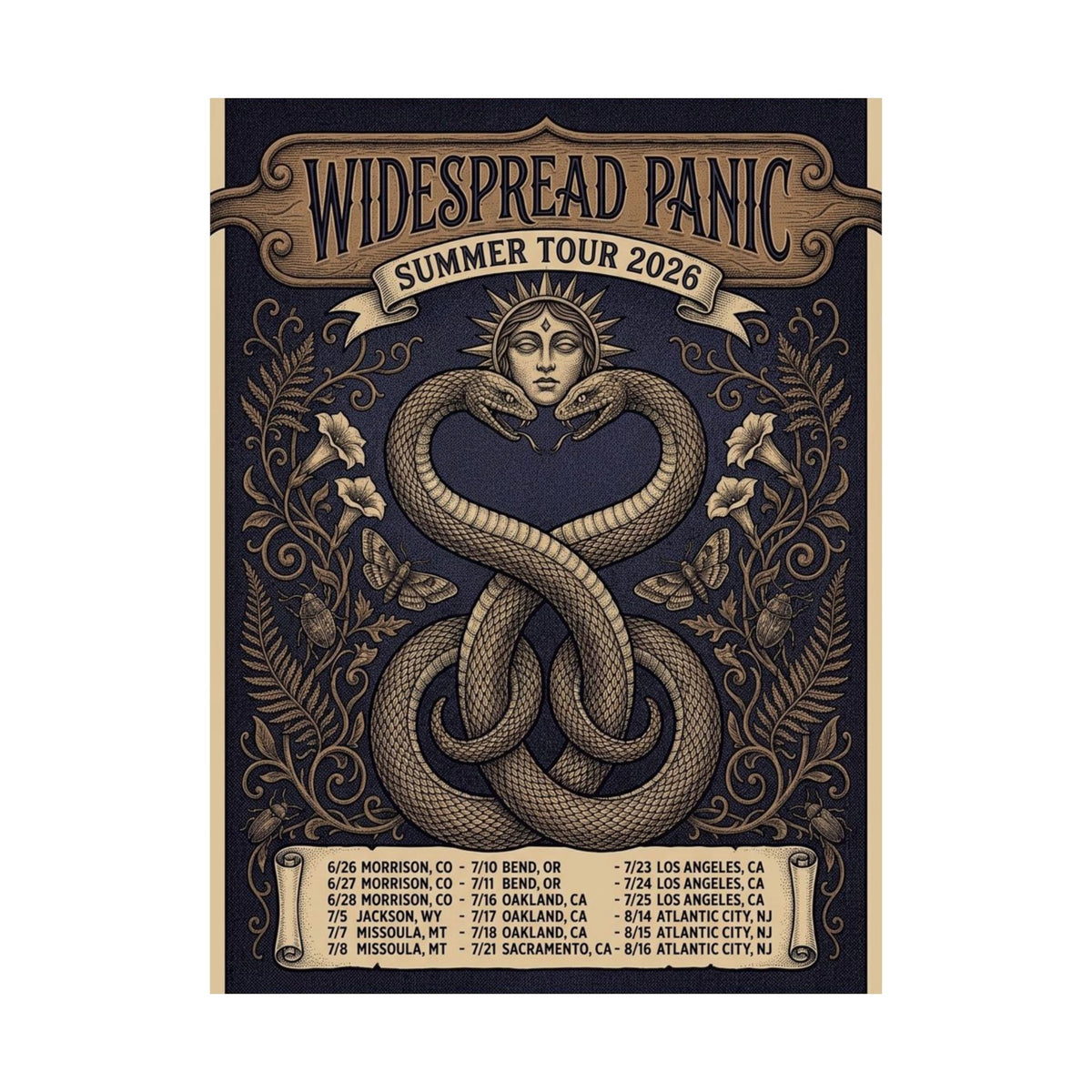 Widespread Panic | Summer Tour 2026 | Tour Poster