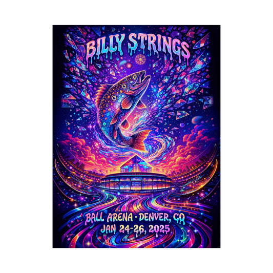 Billy Strings | 1/24/25 - 1/26/25 | Denver, CO | Concert Poster  | V2
