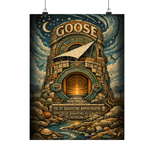 Goose  | 4/19/26 | St. Augustine, FL | Concert Poster  | N2