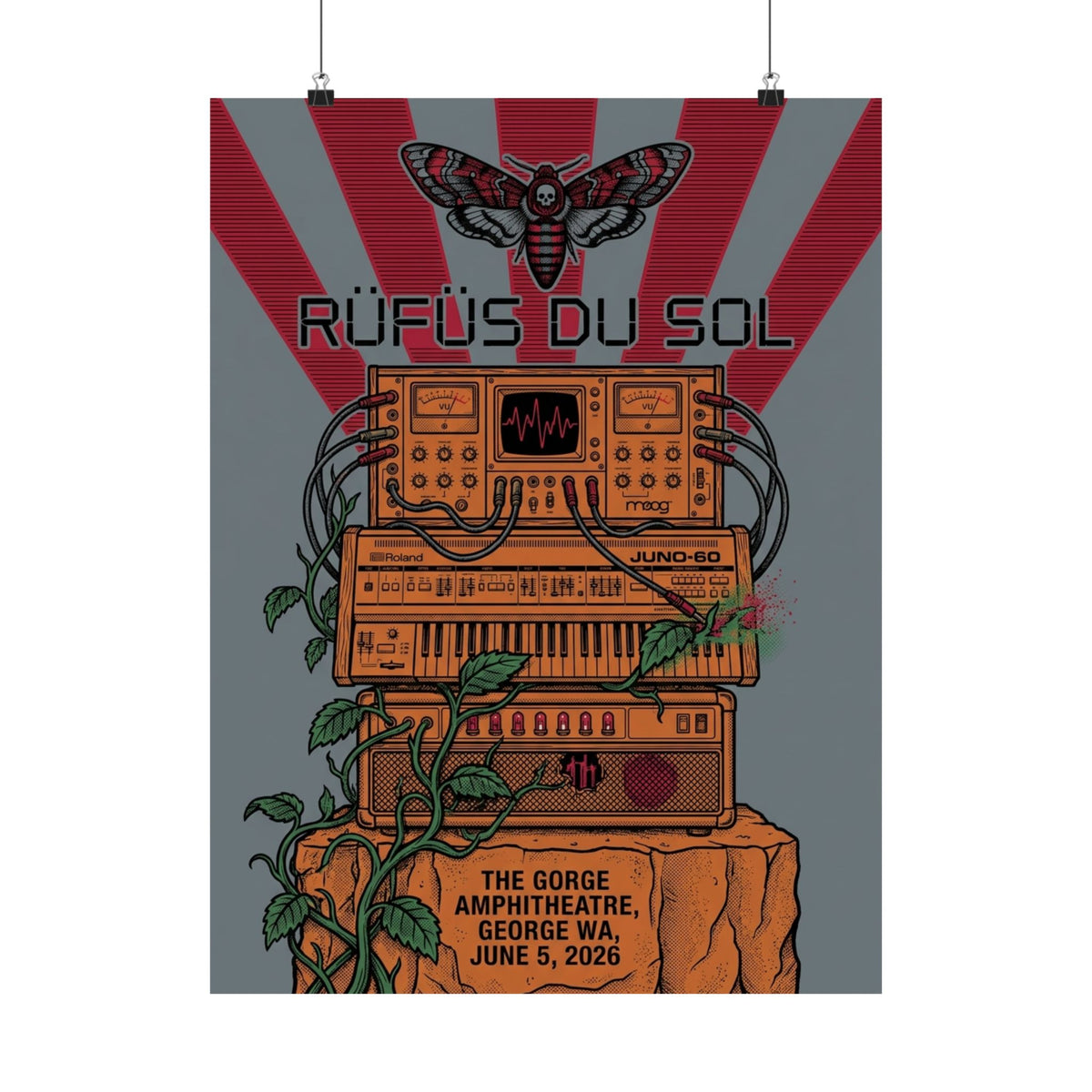 Rüfüs Du Sol | June 5, 2026 | George, WA | Concert Poster