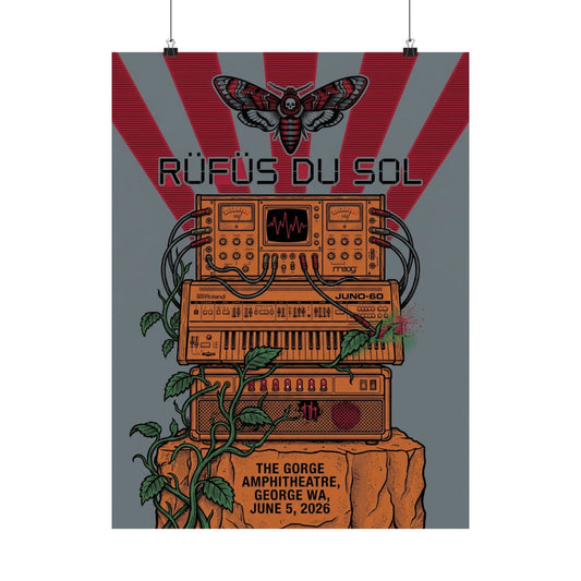 Rüfüs Du Sol | June 5, 2026 | George, WA | Concert Poster