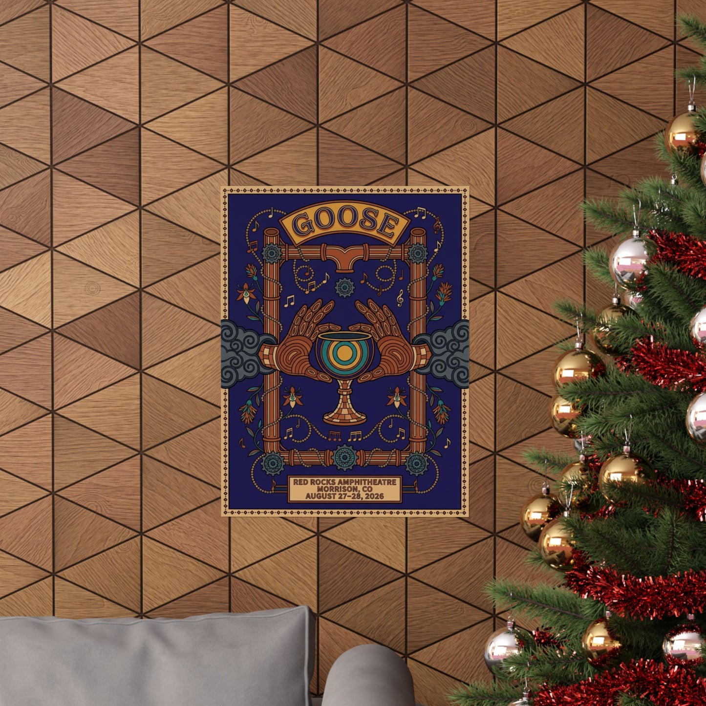 Goose | August 27–28, 2026 | Red Rocks | Concert Poster V1