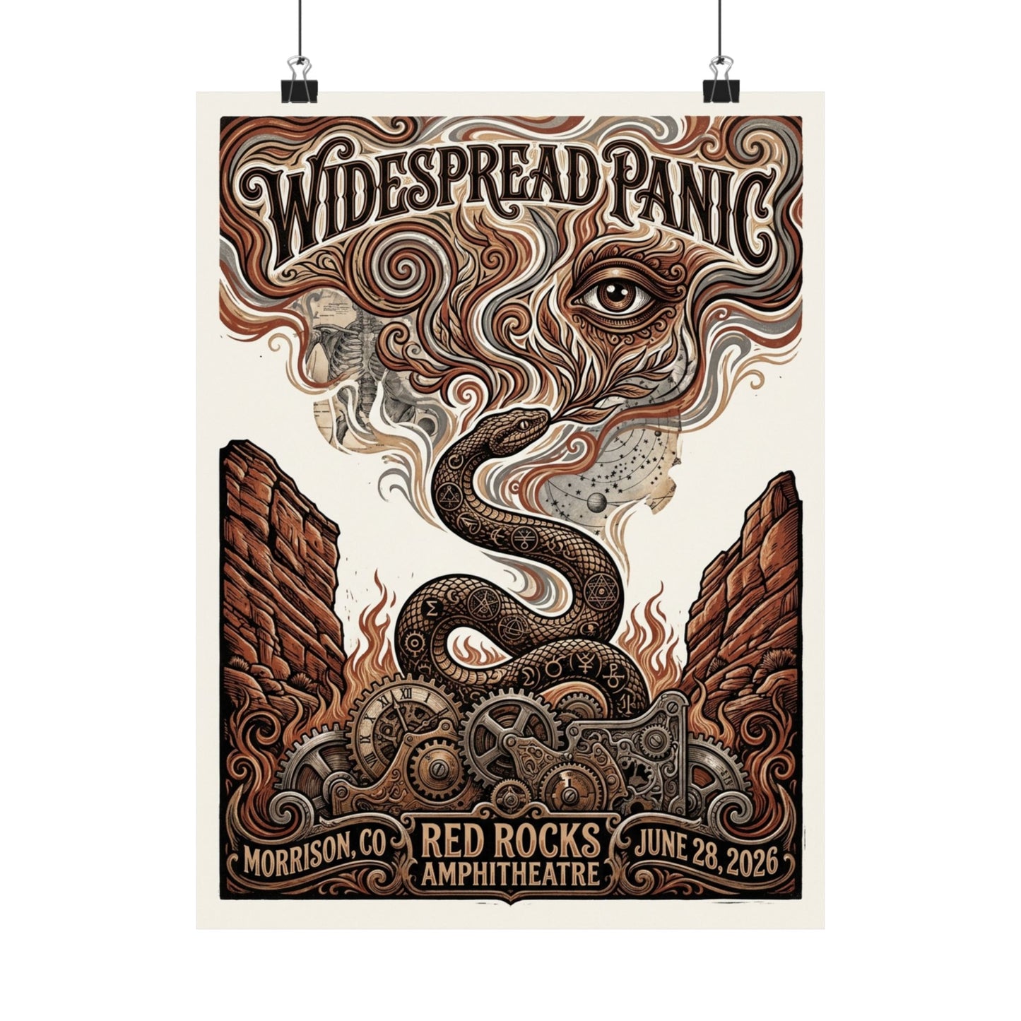Widespread Panic | 06/28/26 | Morrison, CO | Concert Poster