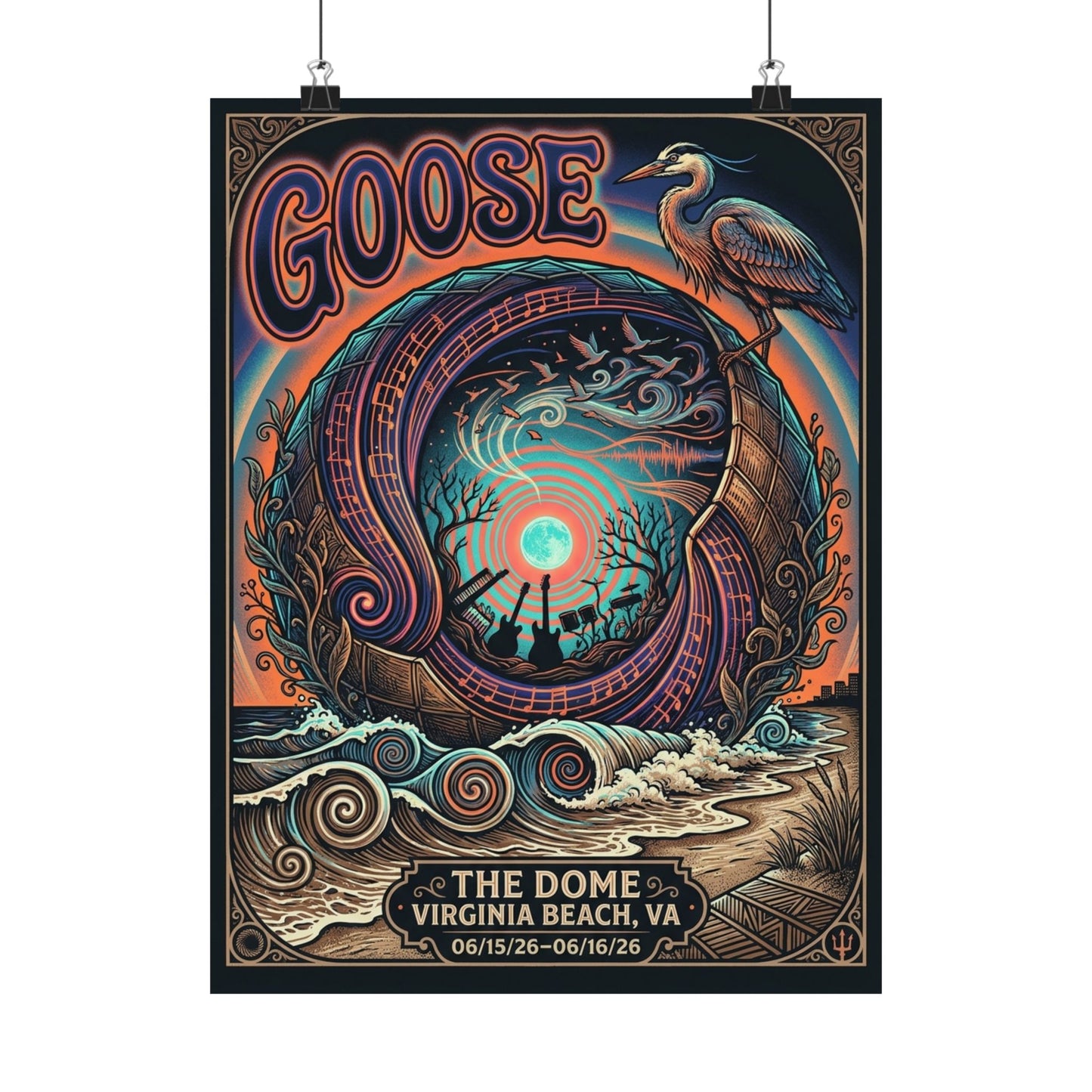 Goose  | 06/15/26–06/16/26 | Virginia Beach, VA | Concert Poster  | V1