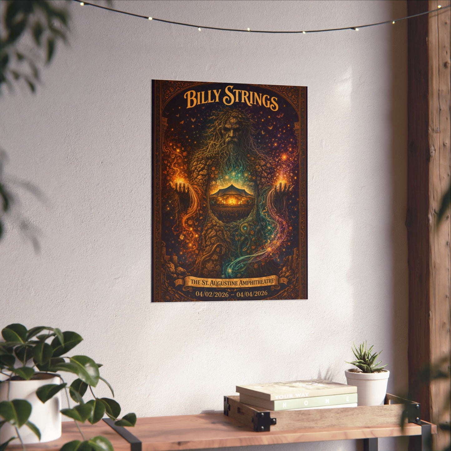 Billy Strings | 4/2/26 - 4/4/26 | St. Augustine, FL | Concert Poster  | V2