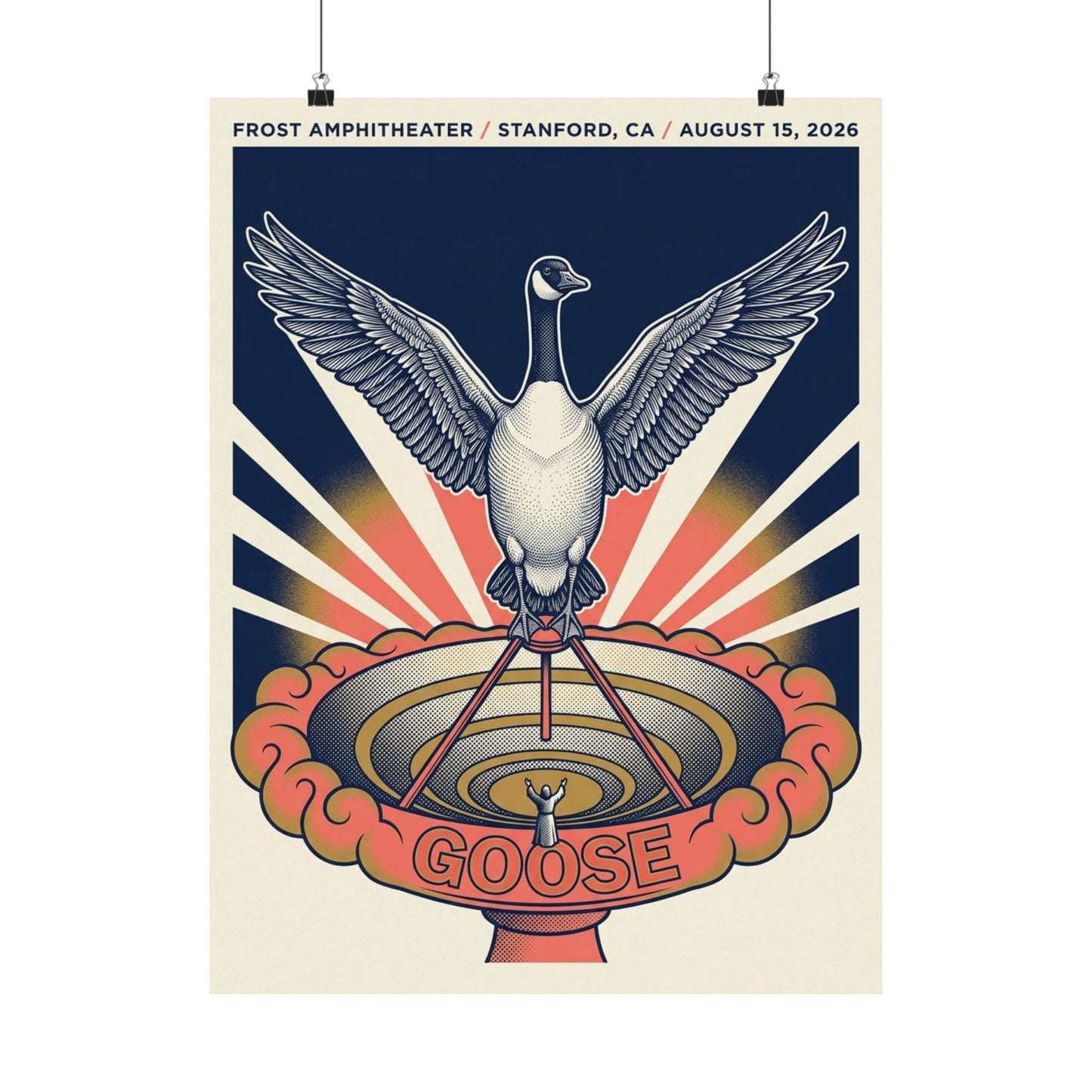 Goose | August 15, 2026 | Stanford, CA | Concert Poster