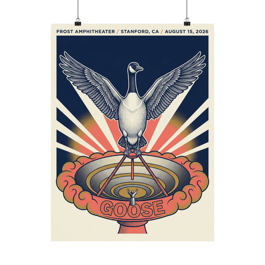 Goose | August 15, 2026 | Stanford, CA | Concert Poster