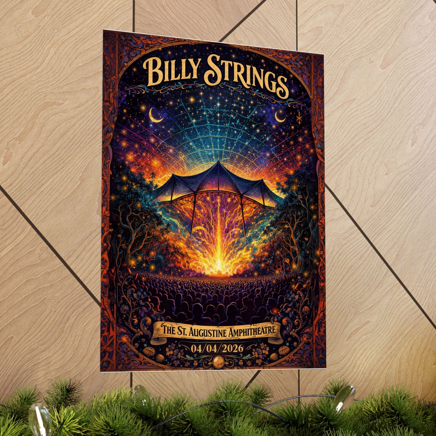 Billy Strings | 04/04/2026 | St. Augustine, FL | Concert Poster  | N3