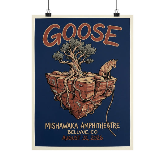 Goose | August 31, 2026 | Bellvue, CO | Concert Poster