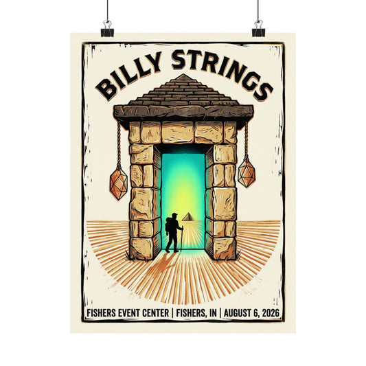 Billy Strings | August 6, 2026 | Fishers, IN | Concert Poster
