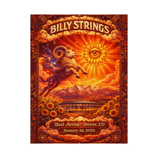 Billy Strings | 1/26/25 | Denver, CO | Concert Poster  | N3