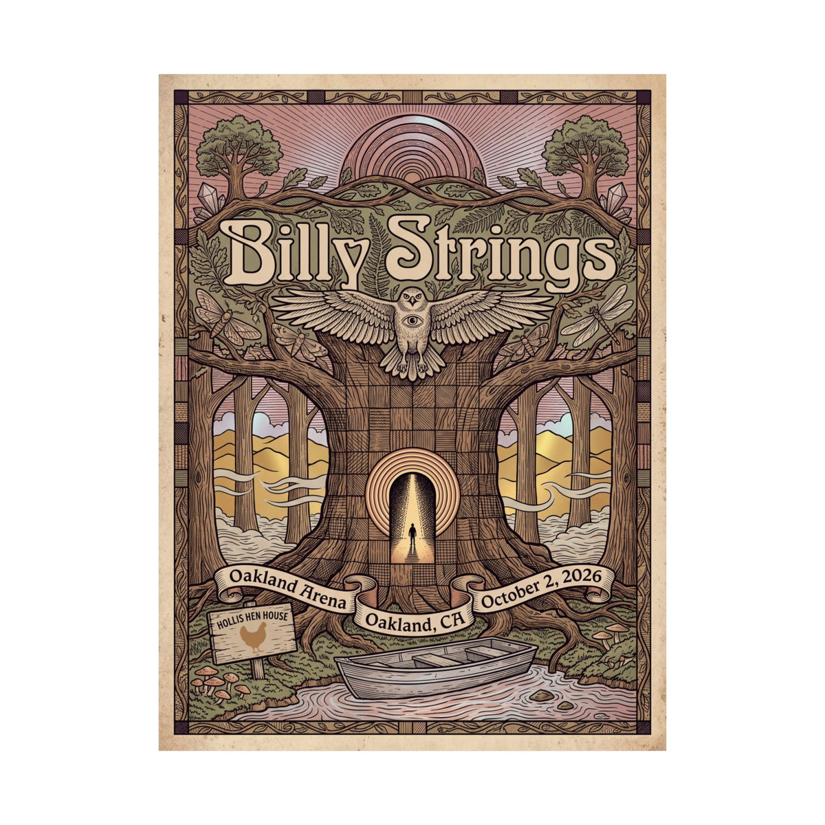 Billy Strings | October 2, 2026 | Oakland, CA | Concert Poster