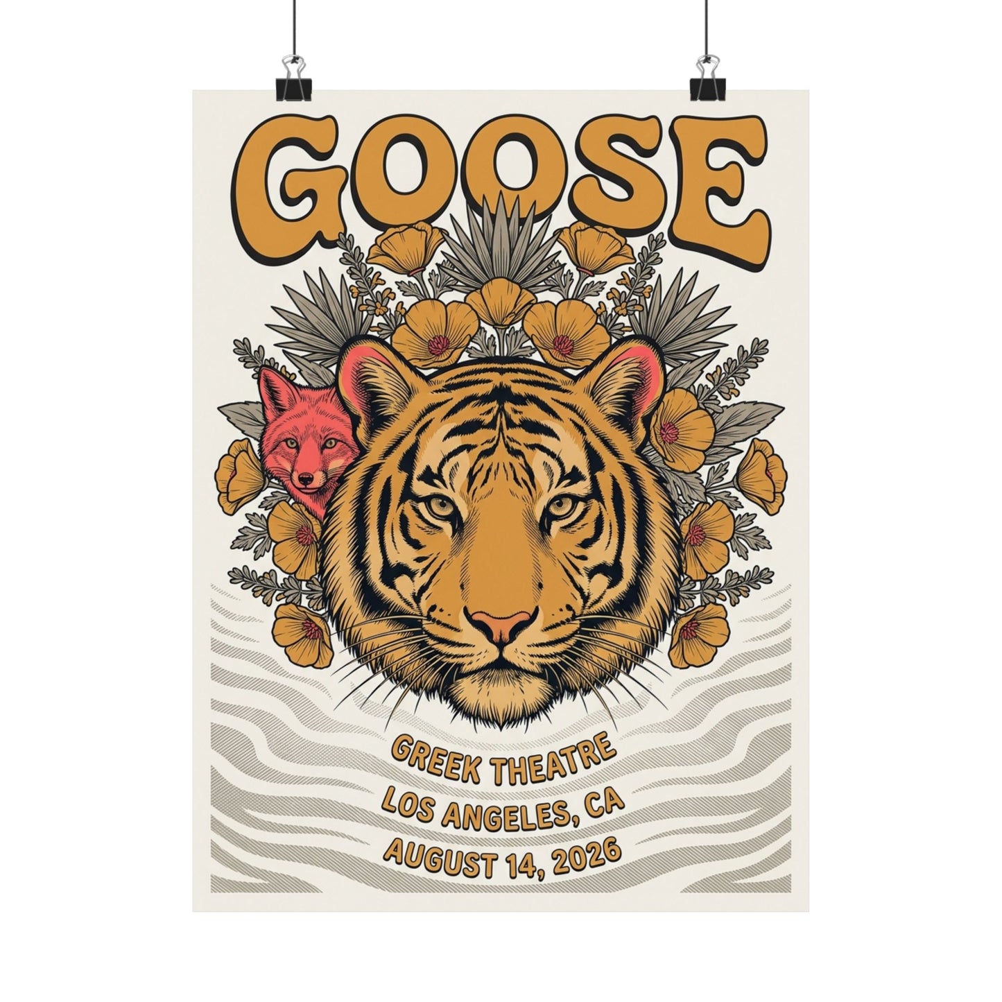 Goose | August 14, 2026 | Los Angeles, CA | Concert Poster