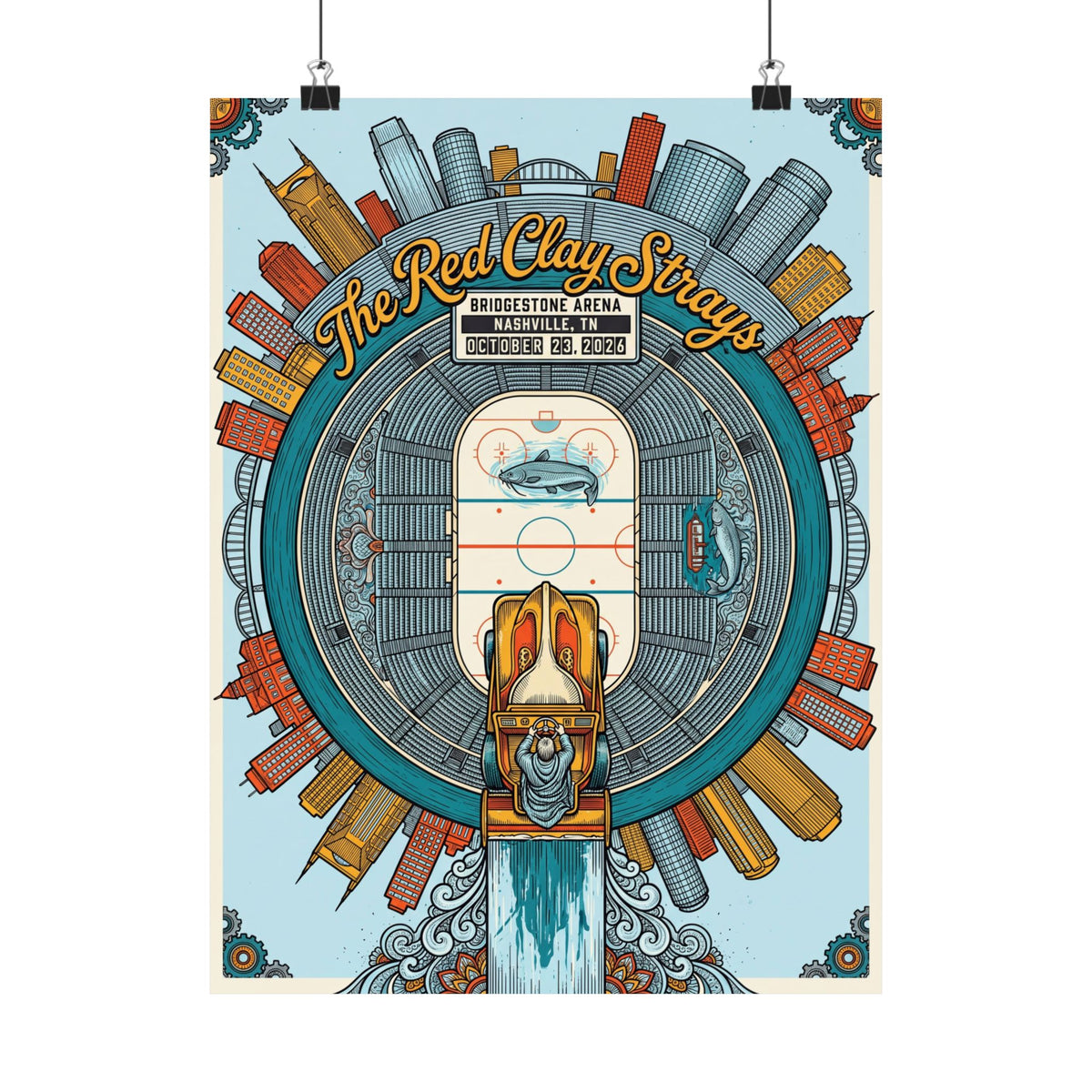 The Red Clay Strays | October 23, 2026 | Nashville, TN | Concert Poster