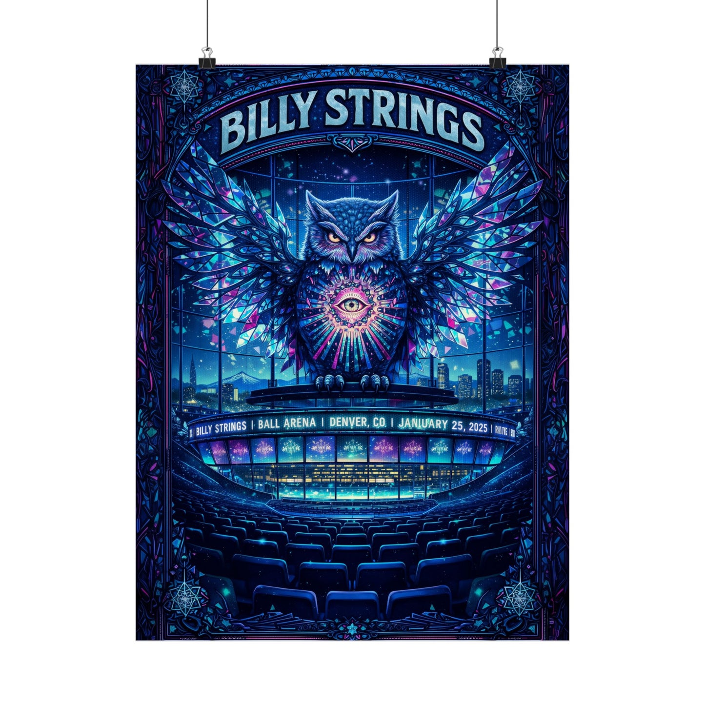 Billy Strings | 1/25/25 | Denver, CO | Concert Poster  | N2