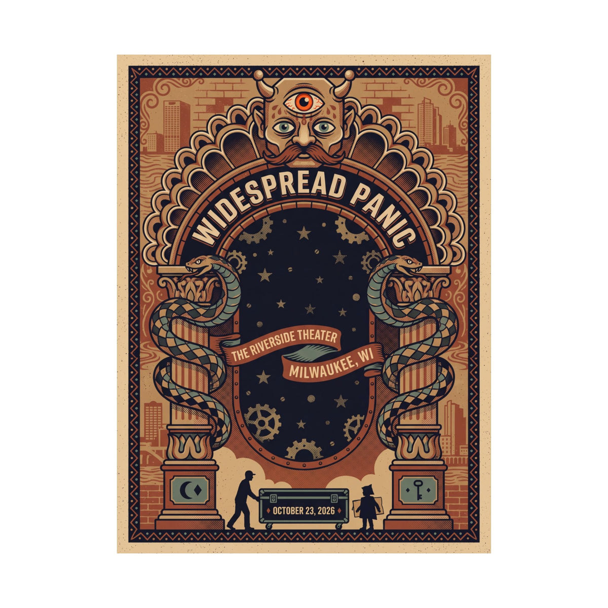 Widespread Panic | October 23, 2026 | Milwaukee, WI | Concert Poster