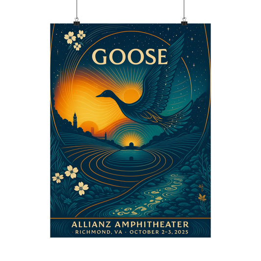 Goose Richmond Concert Print | October 2-3, 2025 | Allianz Amphitheater | Variant 1