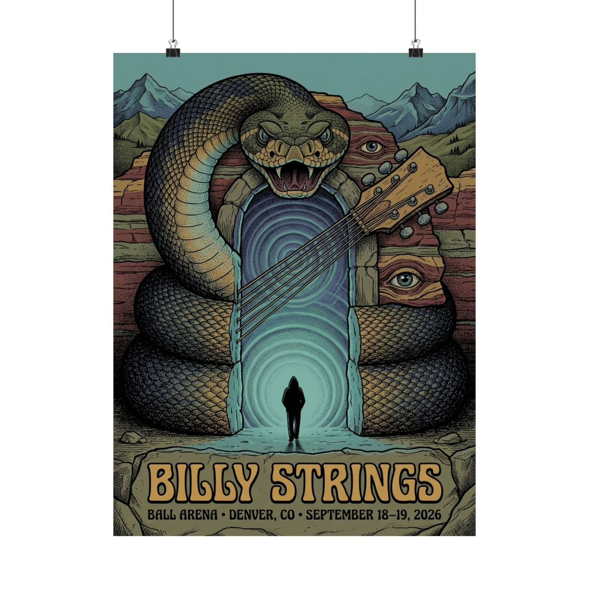 Billy Strings | September 18–19, 2026 | Denver, CO | Concert Poster V2