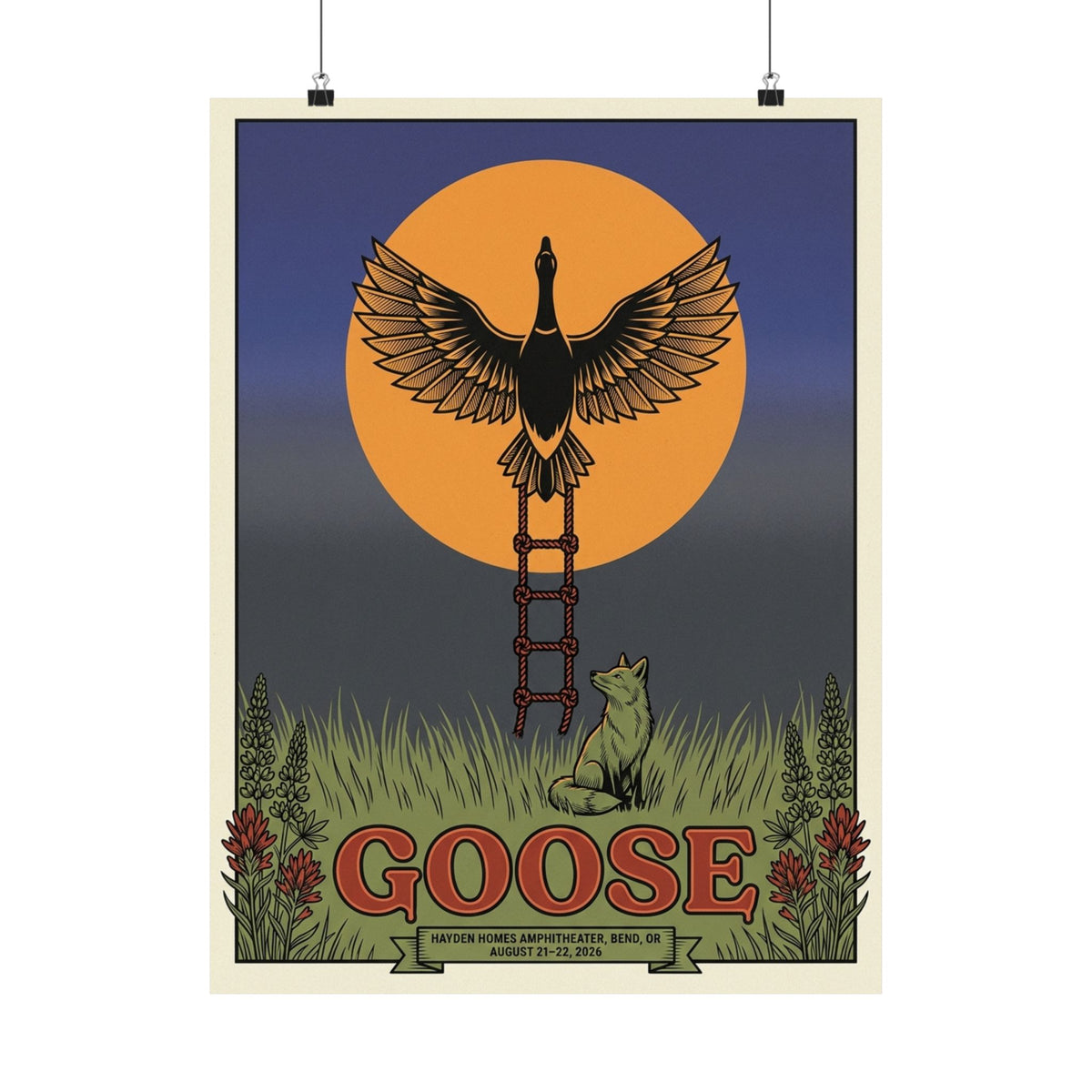 Goose | August 21–22, 2026 | Bend, OR | Concert Poster V2