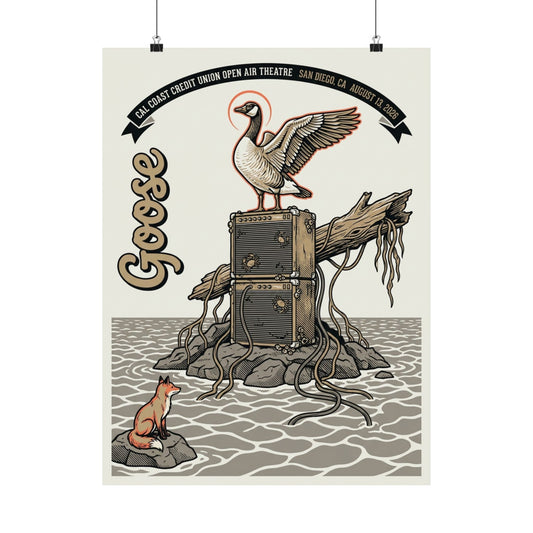 Goose | August 13, 2026 | San Diego, CA | Concert Poster
