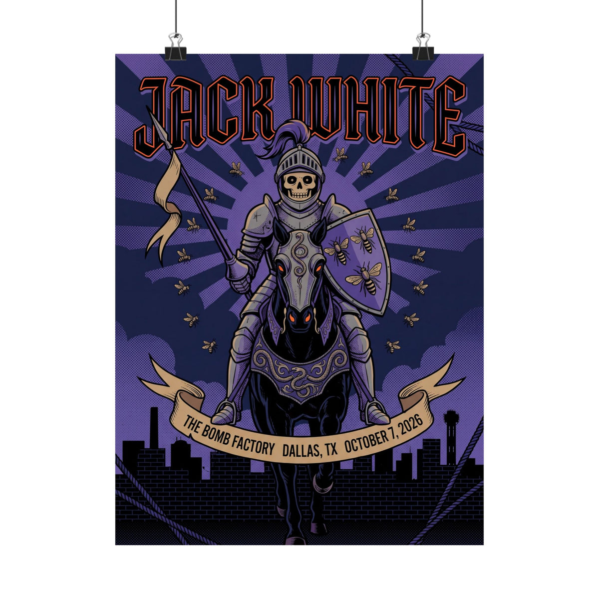 Jack White | October 7, 2026 | Dallas, TX | Concert Poster
