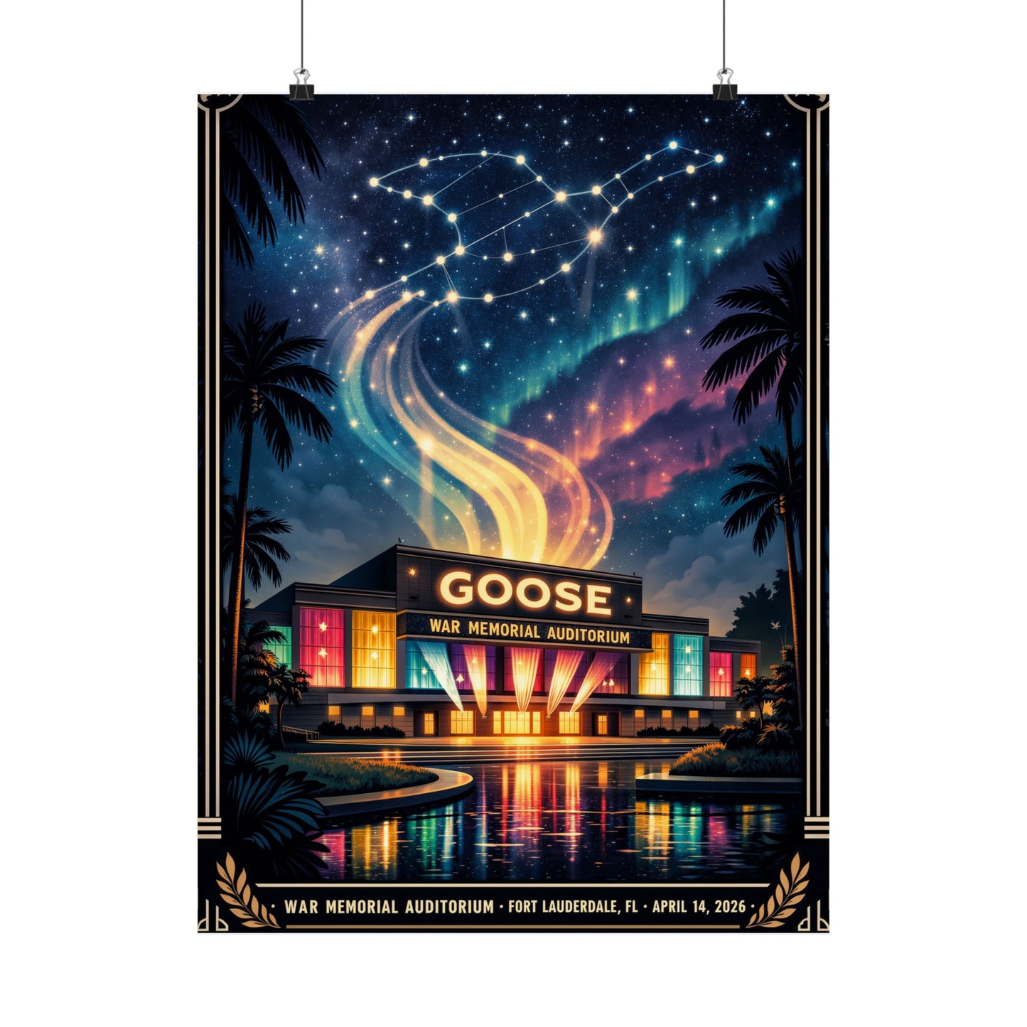 Goose  | 4/14/26 | Fort Lauderdale, FL | Concert Poster  | N1