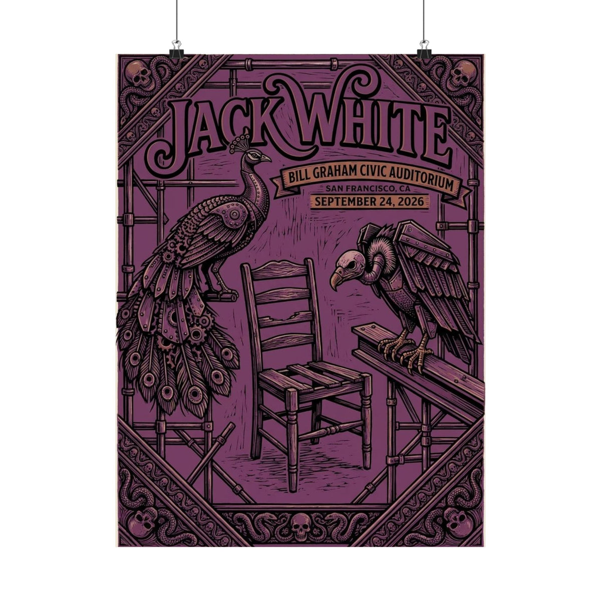 Jack White | September 24, 2026 | San Francisco, CA | Concert Poster