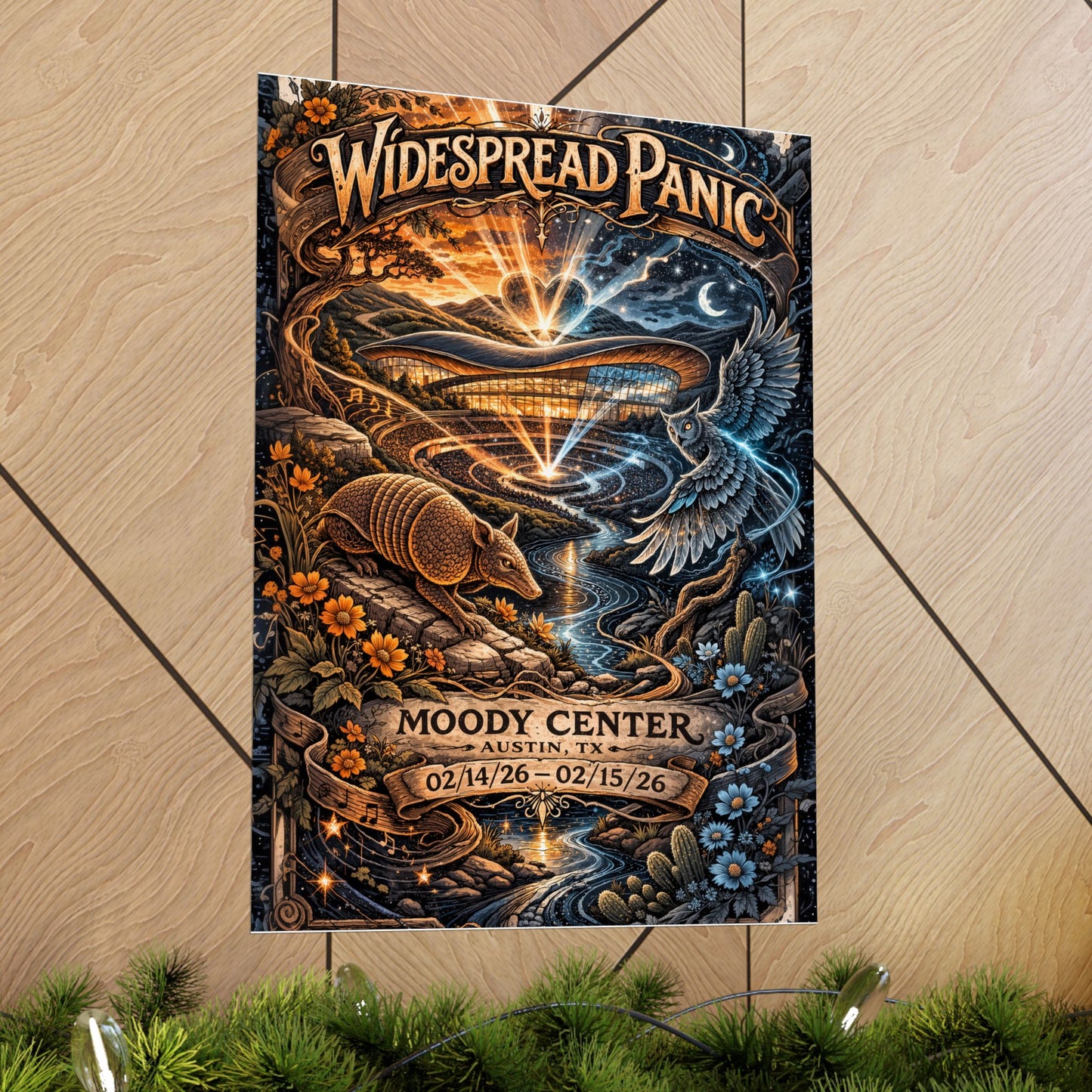 Widespread Panic | 02/14/26–02/15/26 | Austin, TX | Concert Poster  | V1