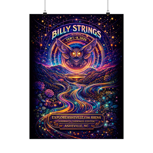 Billy Strings | 2/7/25 - 2/8/25 | Asheville, NC | Concert Poster  | Weekend 1 V2