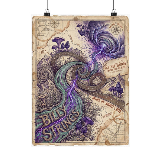Billy Strings | August 1, 2026 | Bethel, NY | Concert Poster