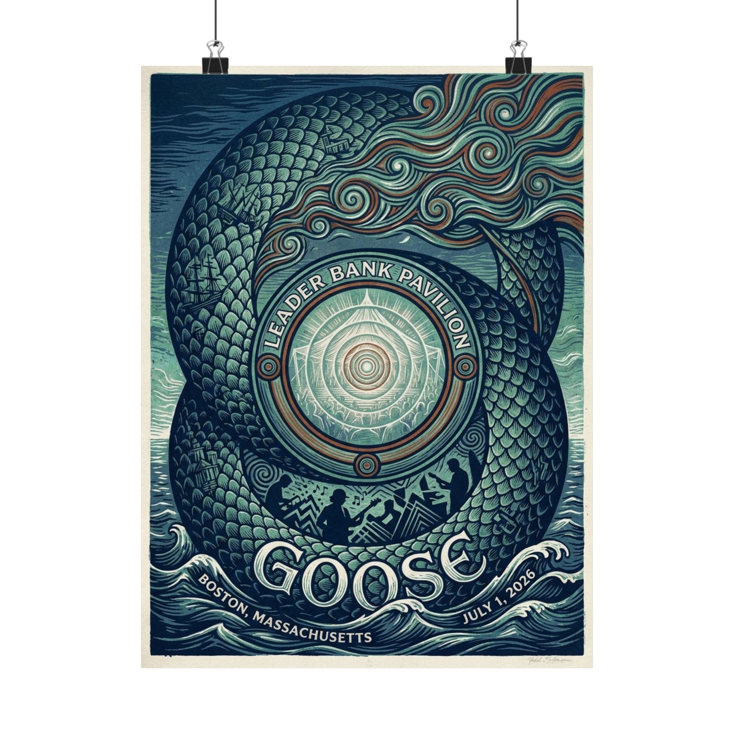 Goose  | 07/01/26 | Boston, MA | Concert Poster  | N2