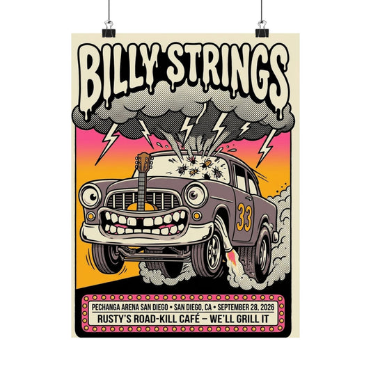 Billy Strings | September 28, 2026 | San Diego, CA | Concert Poster