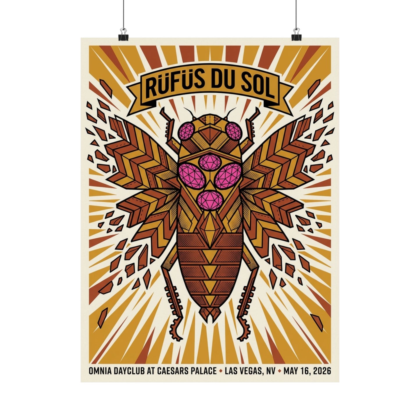 Rüfüs Du Sol | May 16, 2026 | Las Vegas, NV | Concert Poster